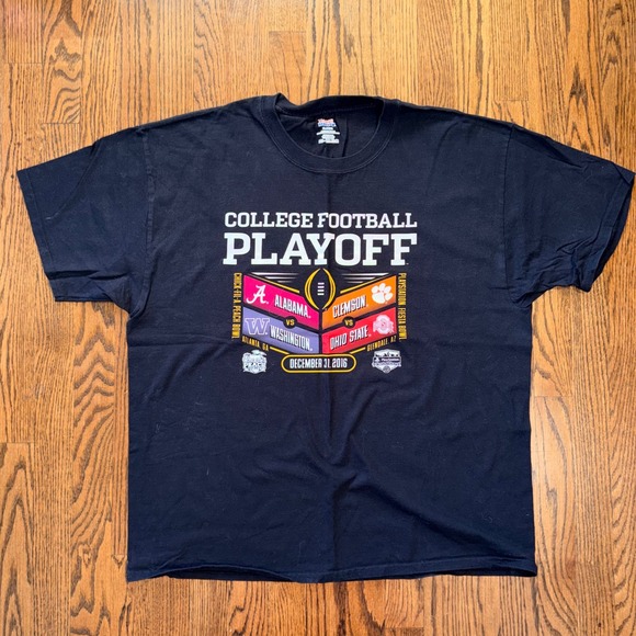 Hanes Other - Hanes Beefy-T 2016 College Football Playoff Graphic T-Shirt XL Black NCAA
